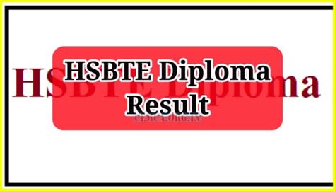 HSBTE Result 2024 January (Out): Revaluation Diploma All Sem .